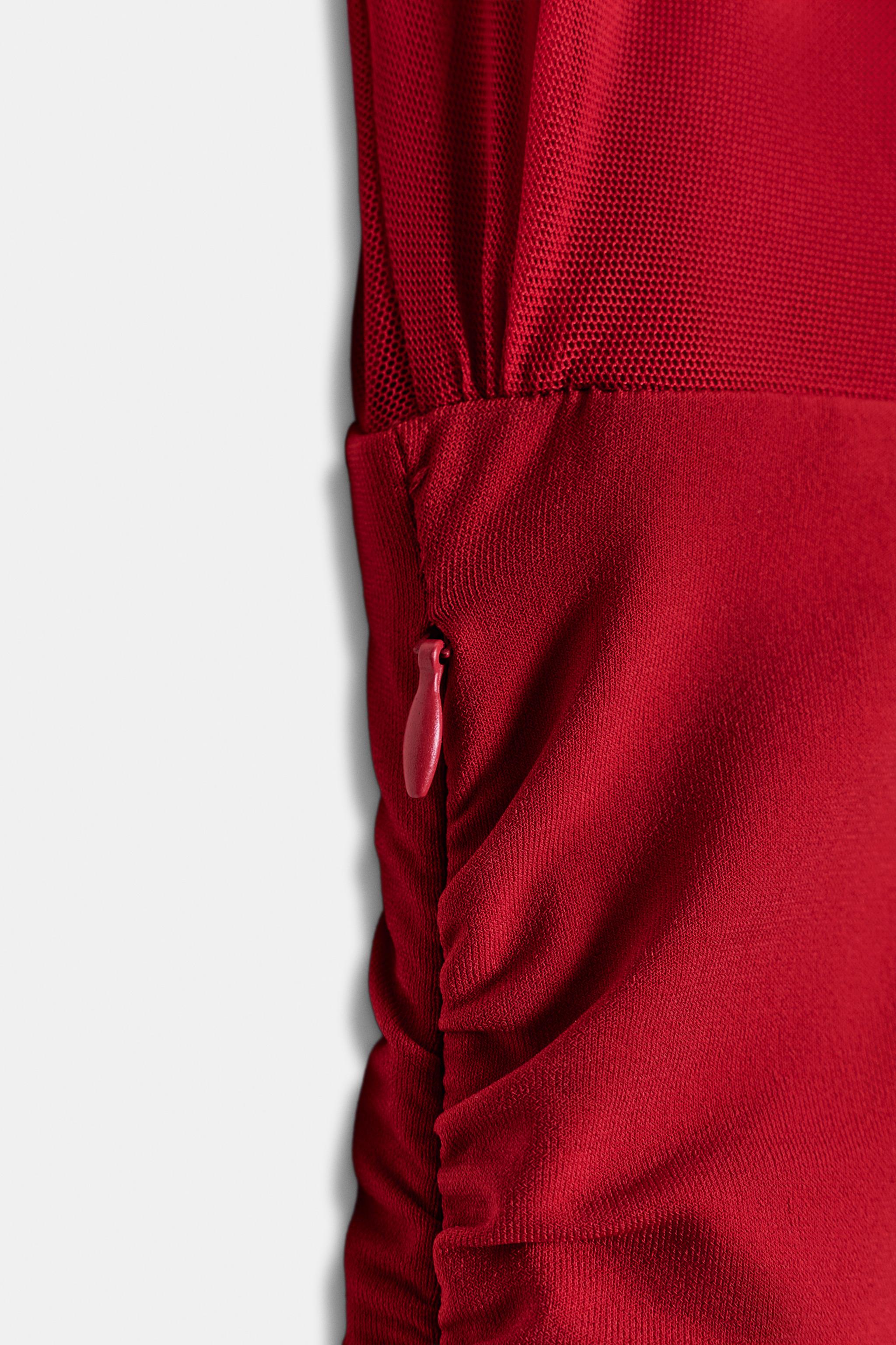 COMBINATION MESH SHORT DRESS